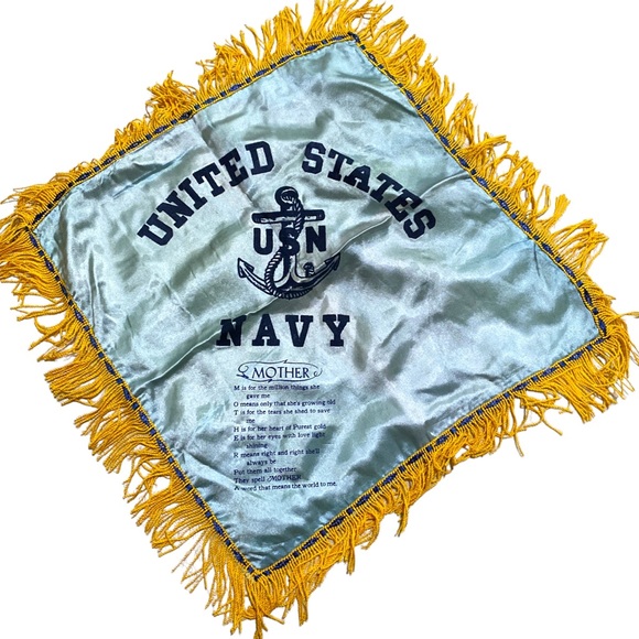 Vintage United States Navy Mother Pillow Case Sham - Picture 2 of 8